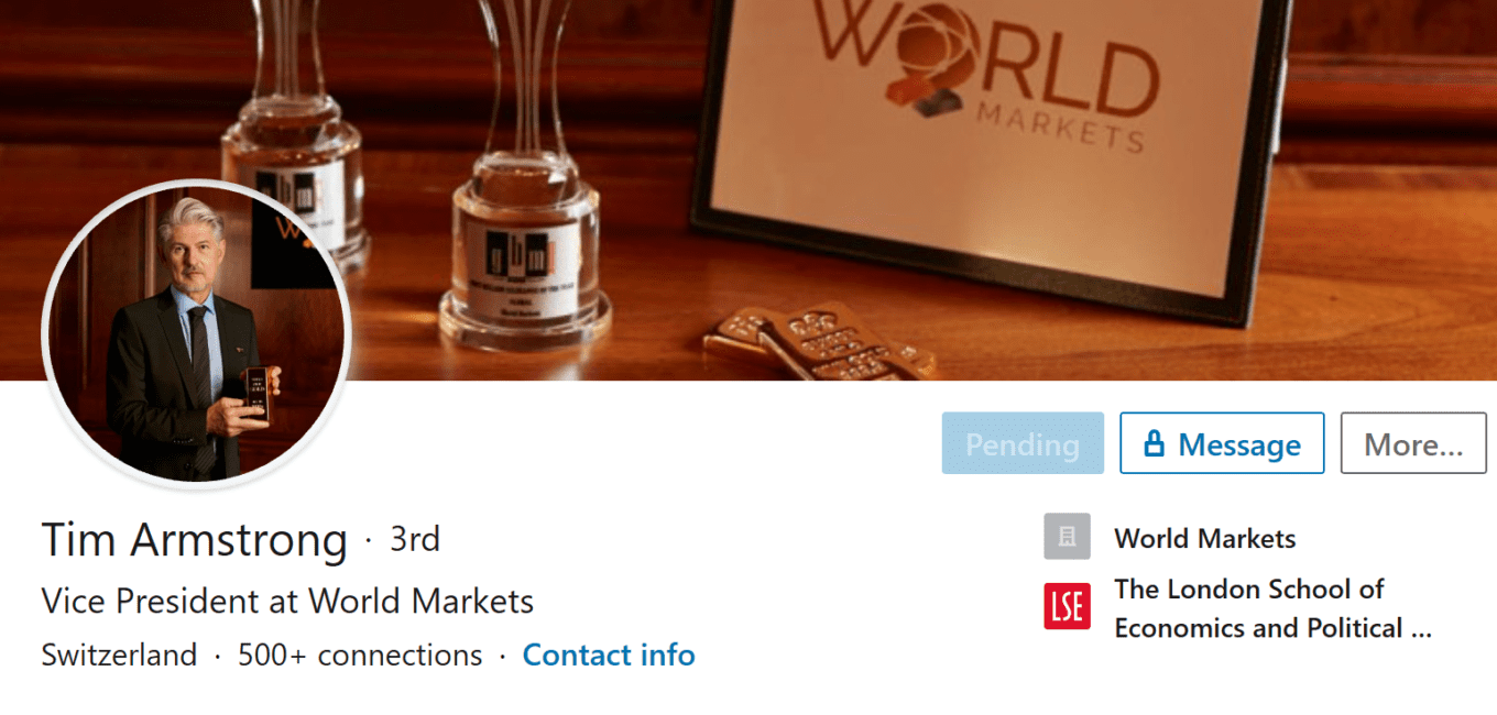 WorldMarkets scheme and Tim Armstrong