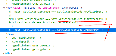 JoyTrust scam with BridgerPay cashier code