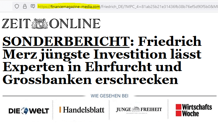 Fake Zeit online article praises Bitcoin Revolution and OculusTrade