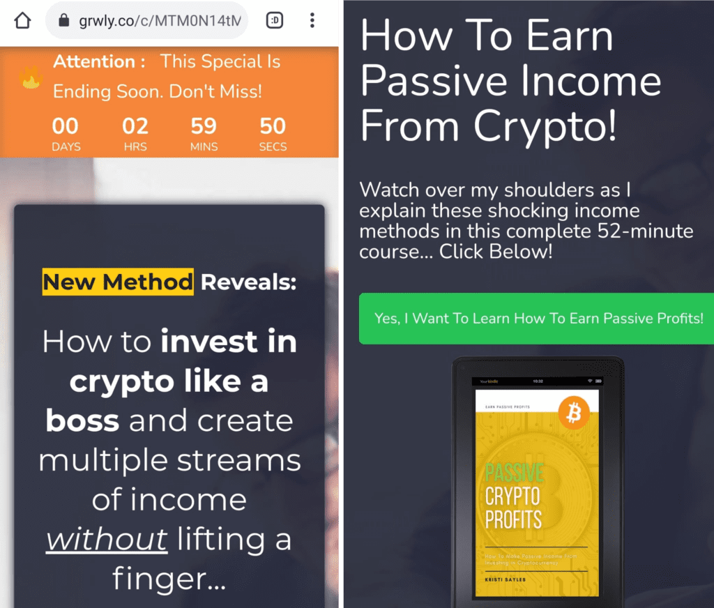Passive Crypto Profits promises