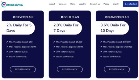 Warning against crypto investment scheme Vantage Capital