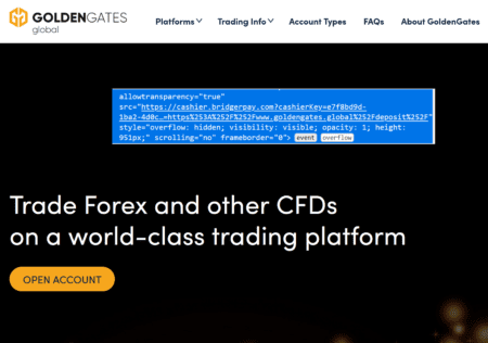 investor warning against GoldenGates scam facilitated by BridgerPay