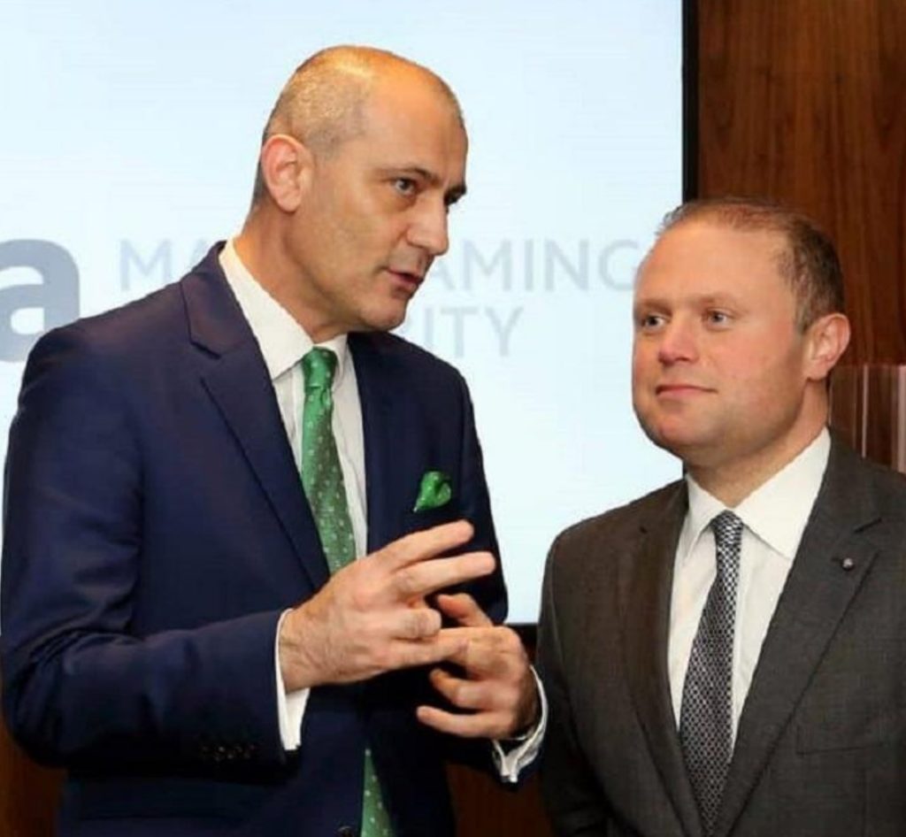 Former MFSA CEO Joseph Cuschieri and former Prime Minister Joseph Muscat