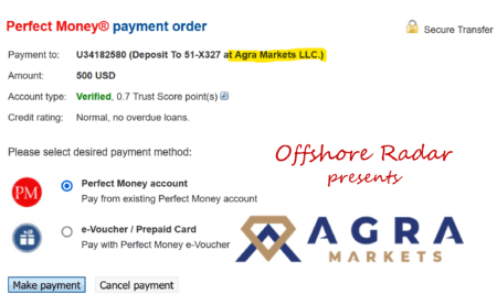 Offshore broker Agra Markets presented on FinTelegram