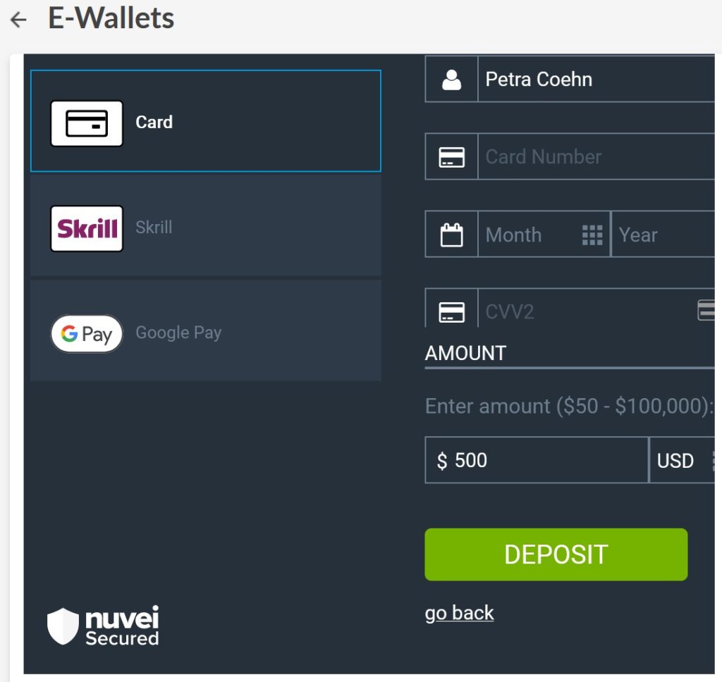 Offshore broker Alvexo and its alternative payment options