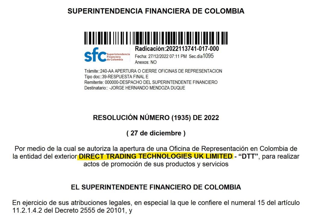 SFC license for Direct TT