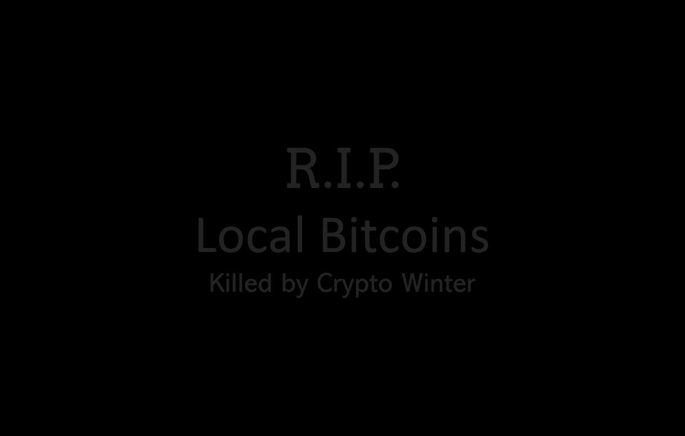 RIP LocalBitcoins