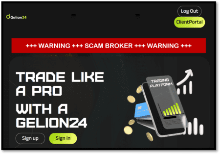 Investor warning against broker scam Gelion24