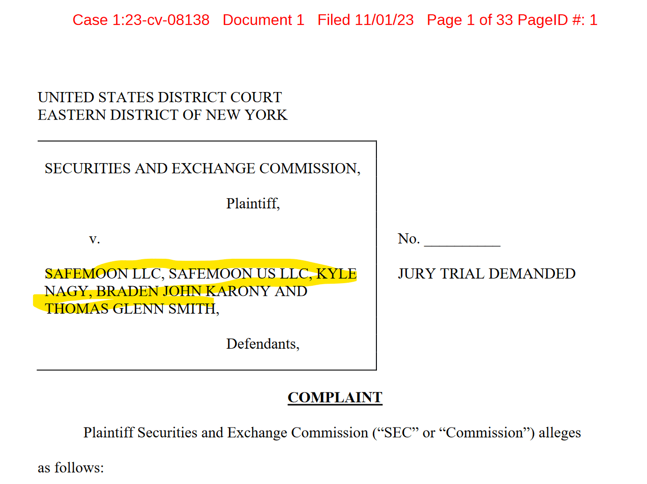 SEC charges the crypto scheme SafeMoon and its operators with fraud