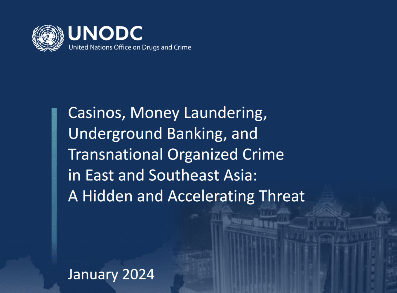 UNODOC report mentions the use of cryptocurrencies in Southeast Asian crime schemes