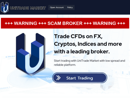 urgent warning against the Unitrade Market broker scheme