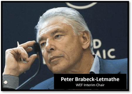 WEF Interim chari Peter Brabeck-Letmathe