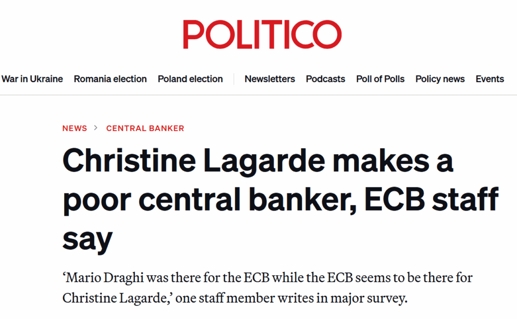 Christine Lagarde makes a poor central banker