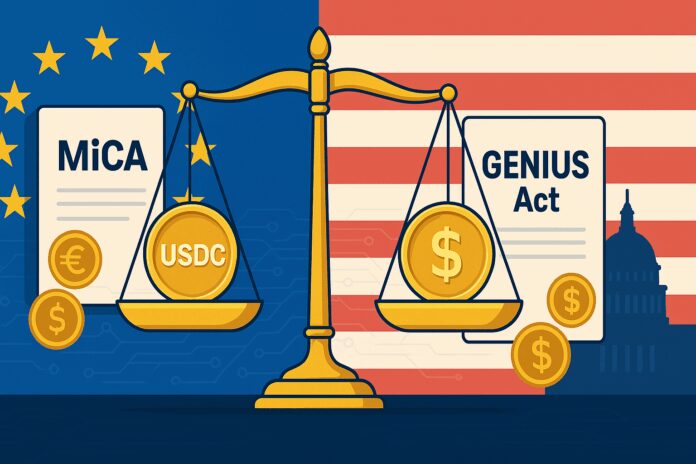 FinTelegram compliance briefing on stablecoins under MiCA and GENIUS