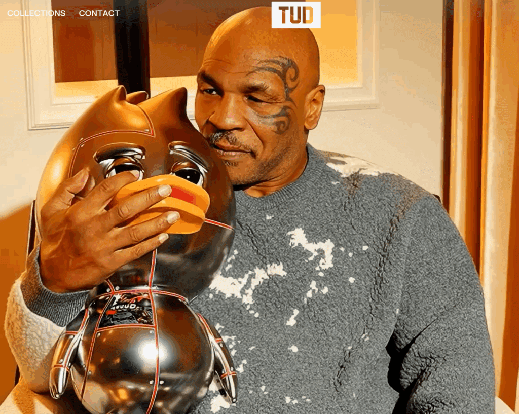 Mike Tyson with TUD Toy