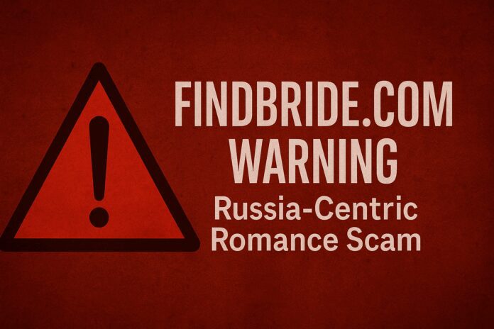 FinTelegram warning against Romance Scam Findbride.com