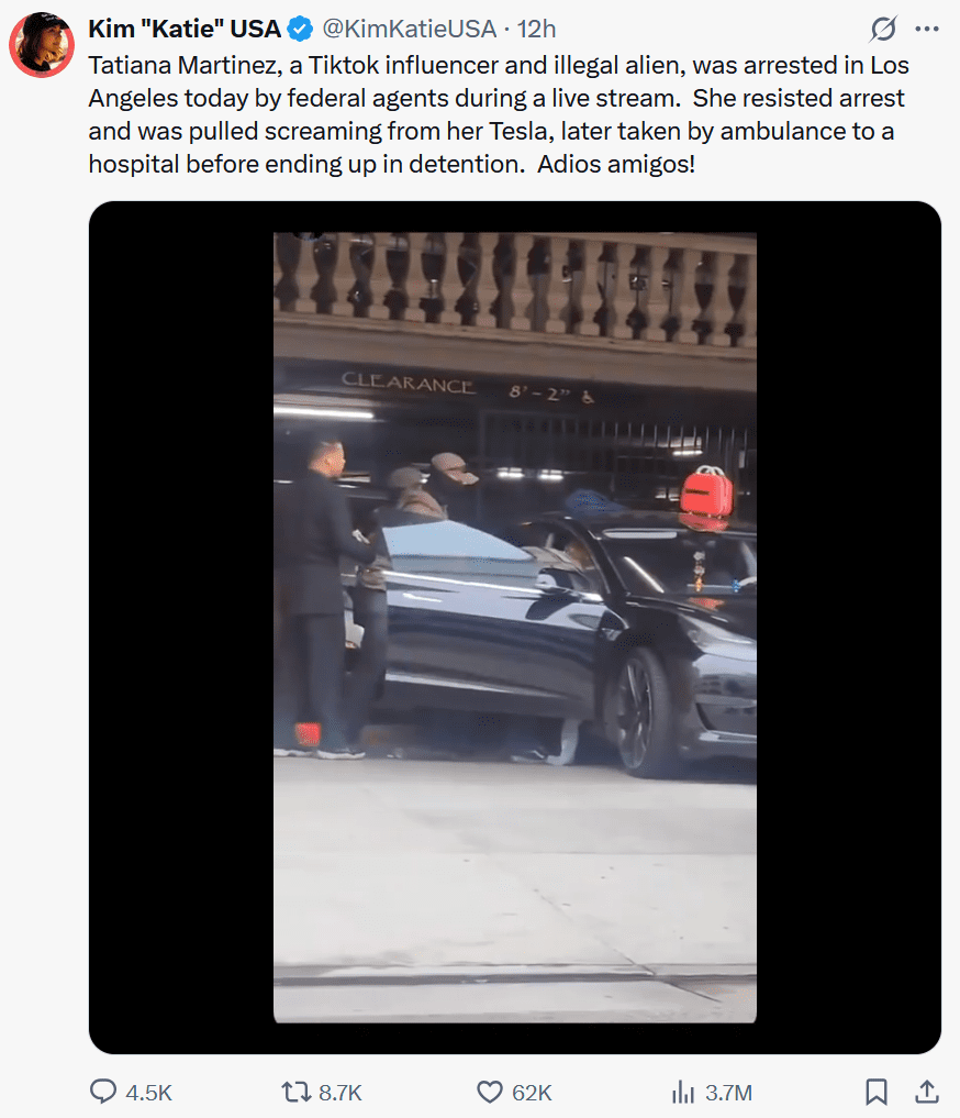 TikTok influencer Tatiana Martinez is an illegal immigrant and was arrested in LA