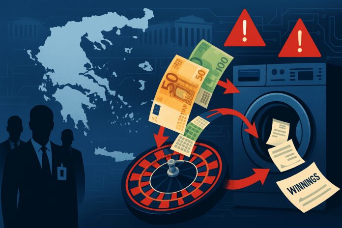 FinTelegram report on the Greek money laundering scheme via gambling