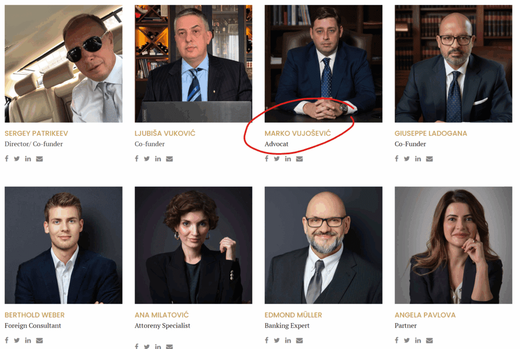 The Serbian advocat Marko Vujosevic works for the Russian Ikarus Moskva