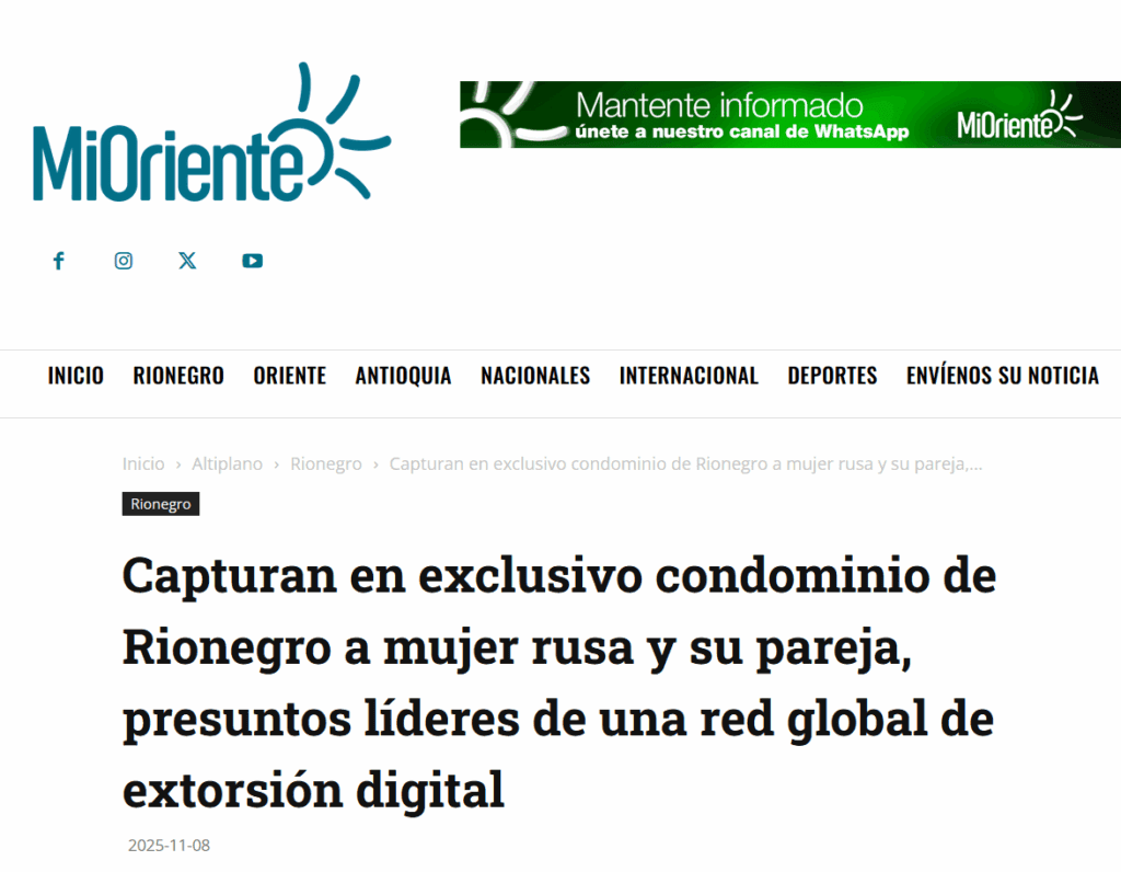 Columbian cybercrime action
