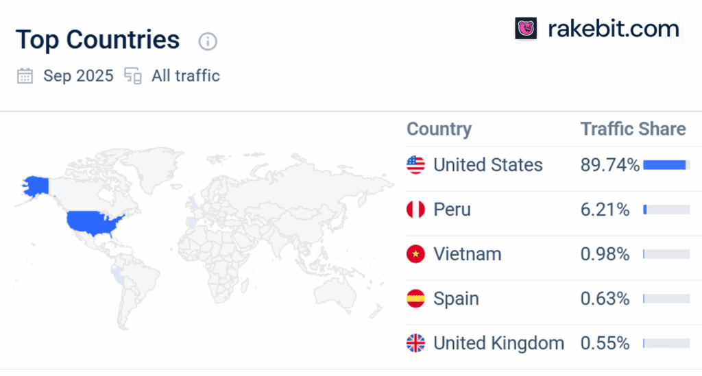 Traffic intelligence analysis for the RakeBit website