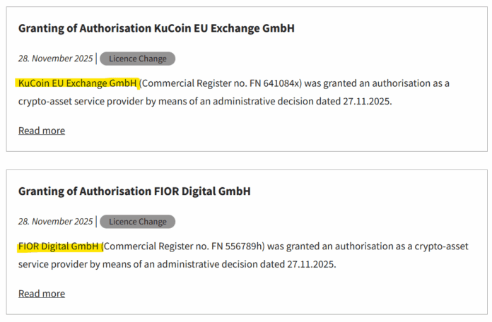 Austrian FMA becomes the regulaor of choice in the global crypto scene