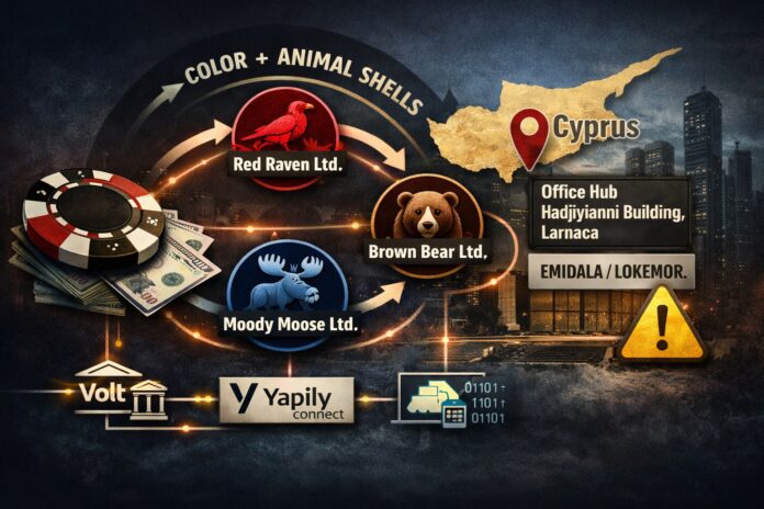 FinTelegram explains the colored animals money laundering scheme with Cyprus-based entities and offshore casinos