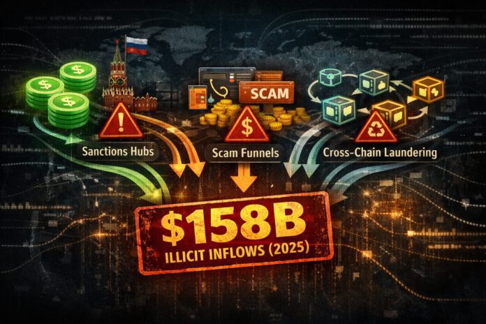 Crypto Crime 2025: $158B in Illicit Flows and the Rise of State-Scale “Crypto Rails”