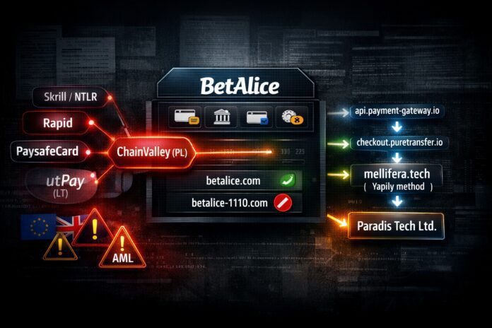 FinTelegram exposed the payment rails of illegal Novaforge casino BetAlice