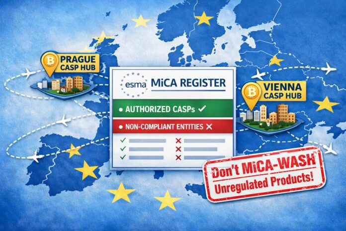 MiCA licensing in the EU: Czechia “catch-up”, Austria “hub”, and a fragmented single market