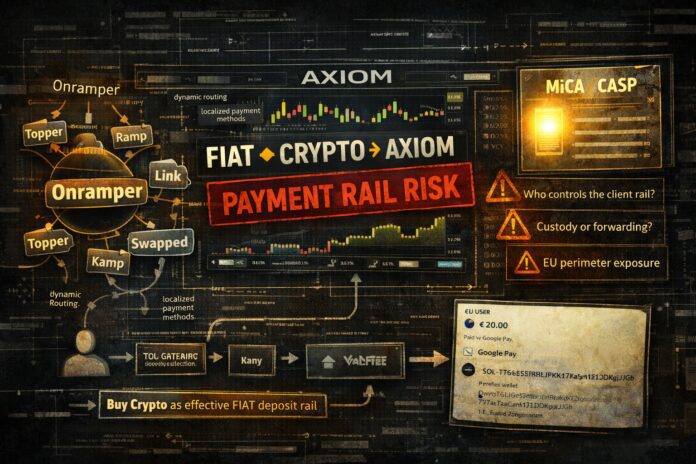 DeFi broker AXIOM and its buy crypto payment rails with Onramper