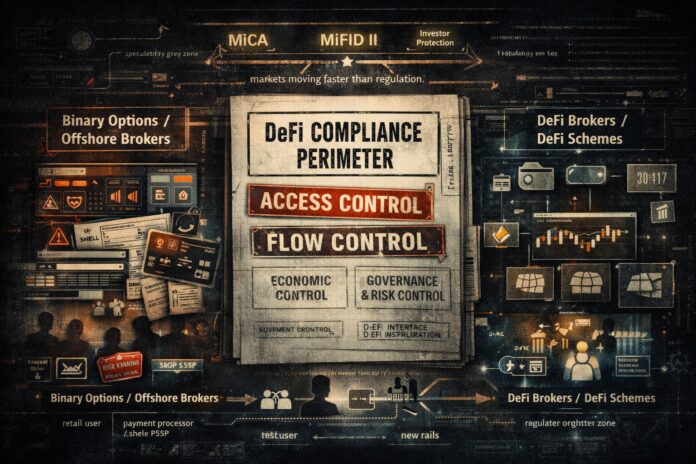 FinTelegram explains the DeFi compliance parameter for DeFi brokers and DeFi investment schemes