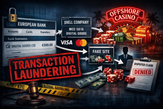 How retail banks facilitate illegal casino and gambling activities
