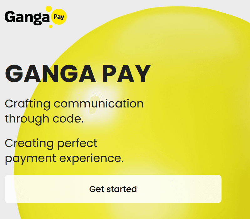 GANGA PAY website screenshot