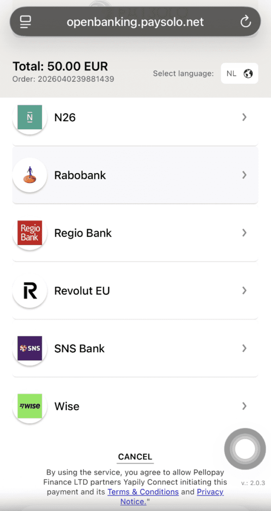 Revolut open banking rail with Paysolo Pellopay and Yapily with illegal offshore casino