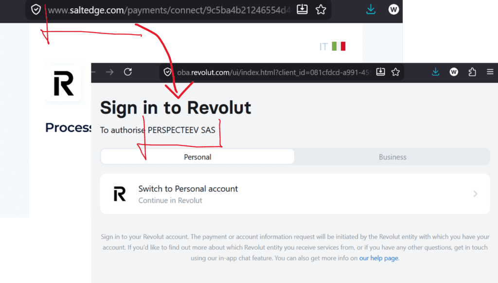 Illegal offshore casinos facilitated by Revolut via Perspecteev and Saltedge