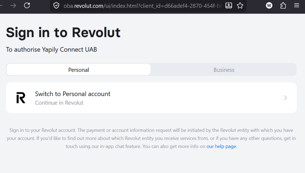 Yapily in the open banking payment rail in the Revolut ecosphere