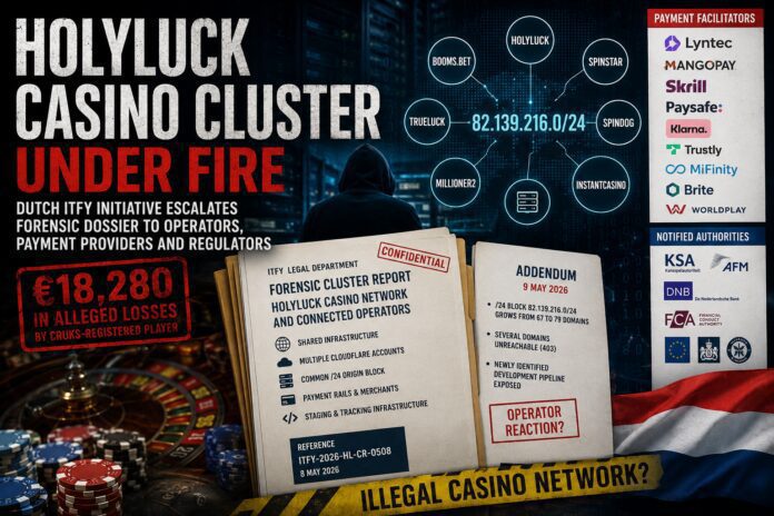 ITFY forensic report on HolyLuck casino and payment cluster explained by FinTelegram