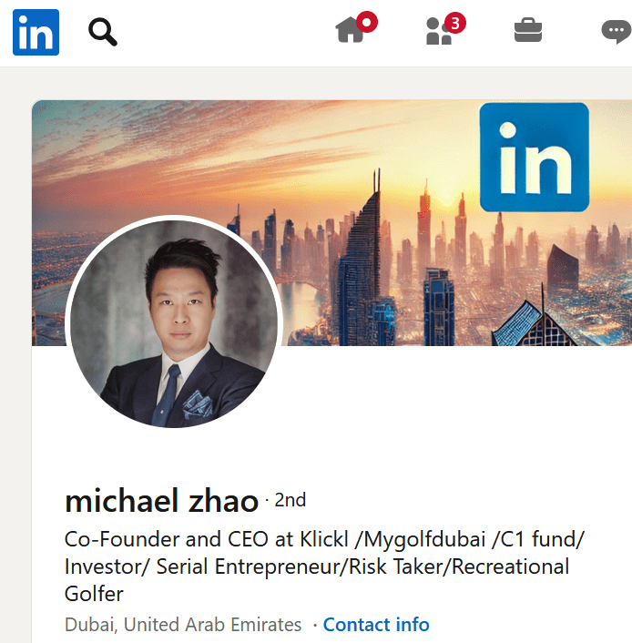 Michael Zhao is the founder and CEO of KLICKL and C1 Fund