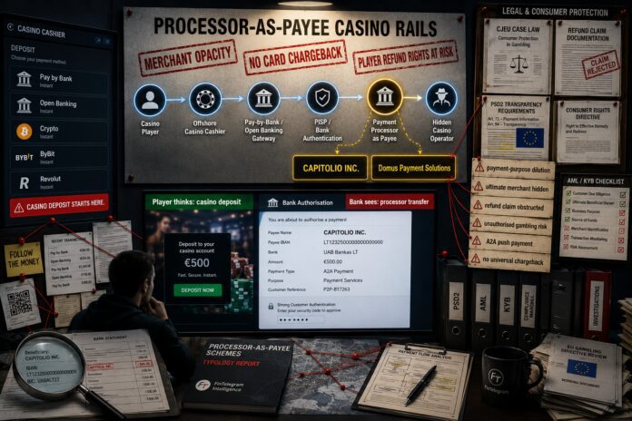 OpenBanking and payment processors as named payees