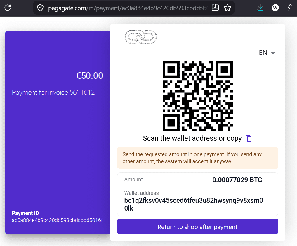 anonymous payment gateway Pagagate