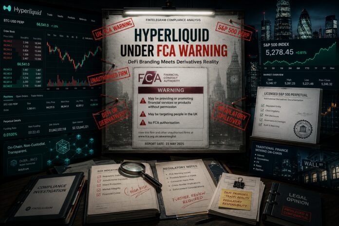 FCA warning against Hyperliquid