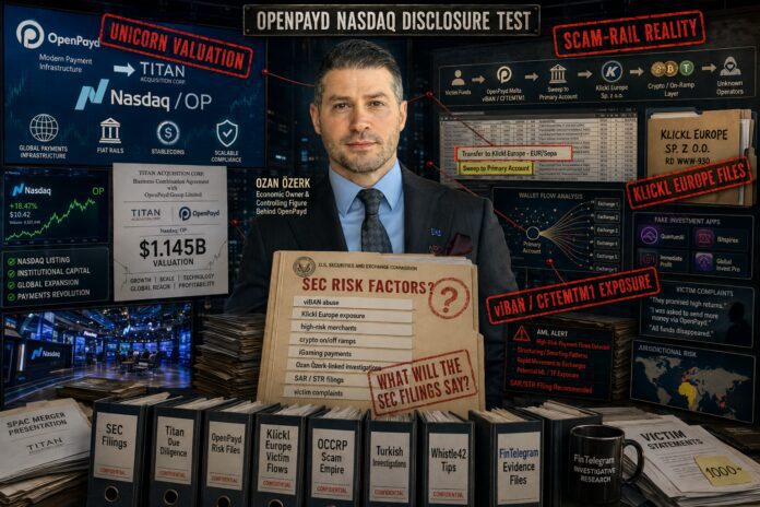 Ozan Ozerk and his OpenPayd empire facilitate investment scams around Klickl Europe