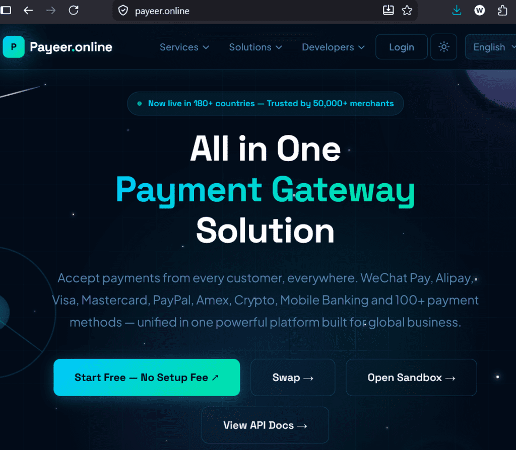 Russian payment processor Payeer with the new domain payeer.online