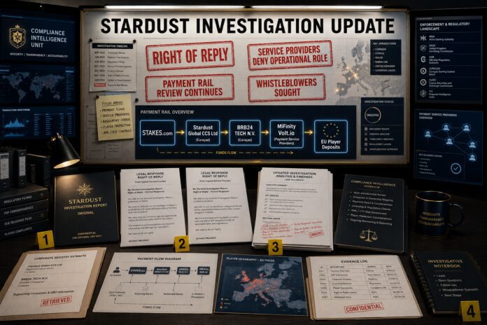FinTelegram Stardust compliance investigations update