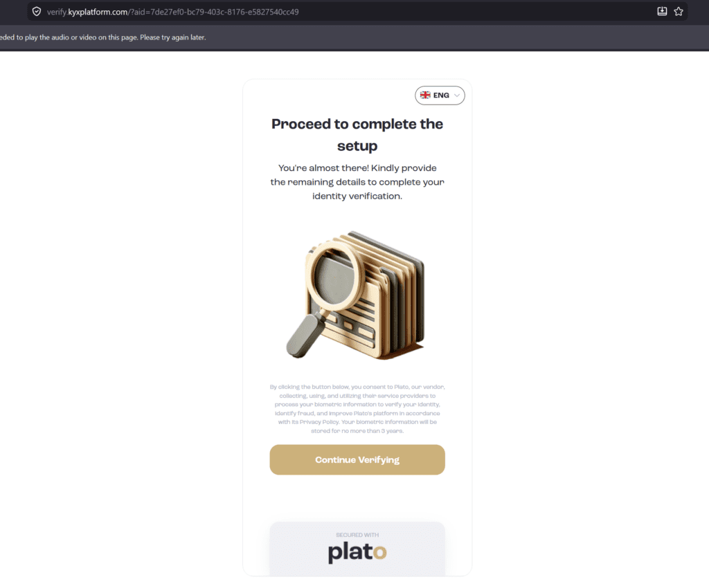 KYXPLATFORM does the KYC for The Kingdom Bank