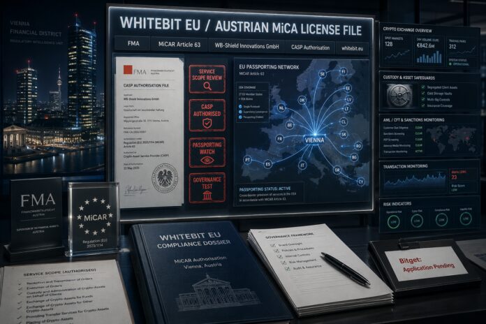 Austrian FMA grants MiCA license to Whitebit